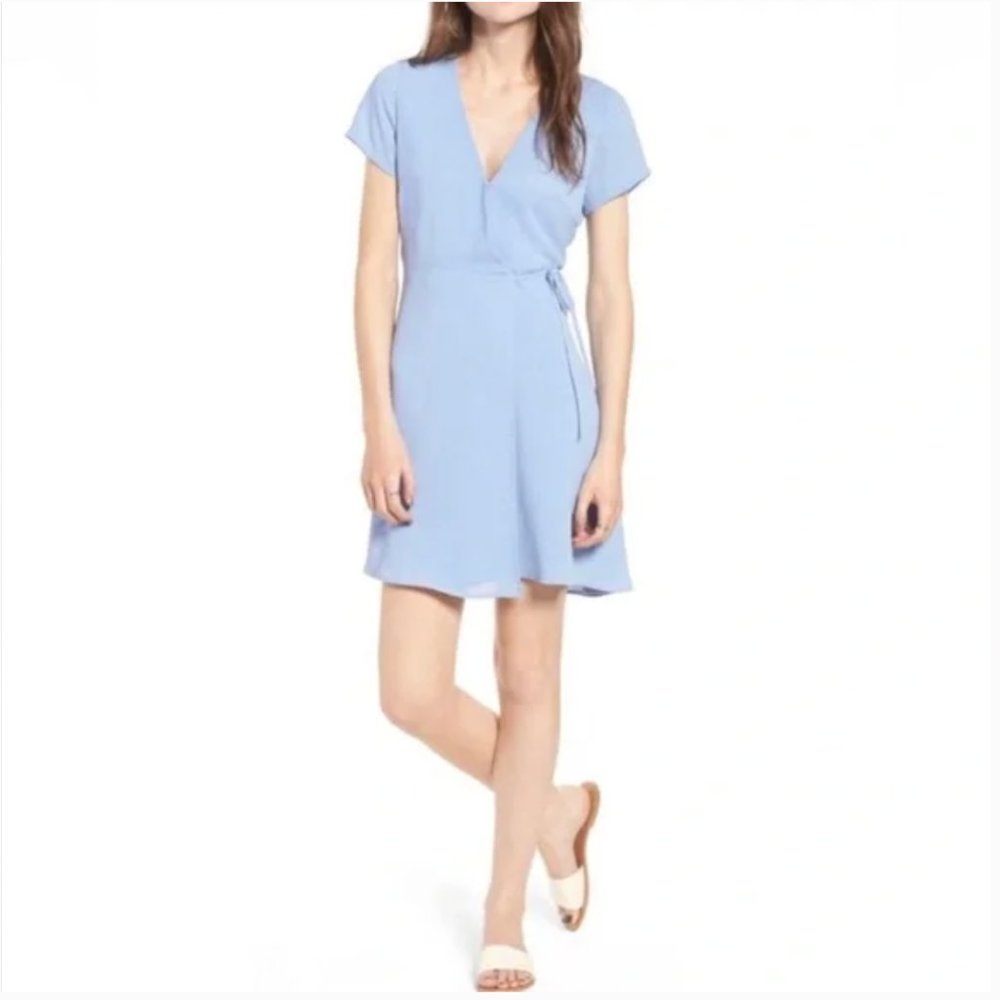 Periwinkle wrap dress